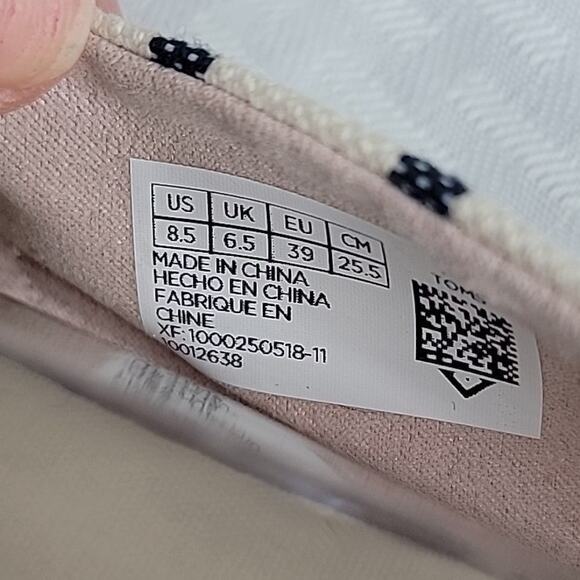 Toms Alpargata Rope Espadrilles Floral Embroidered Slip On Flats Size 8.5 EUC - Picture 8 of 9